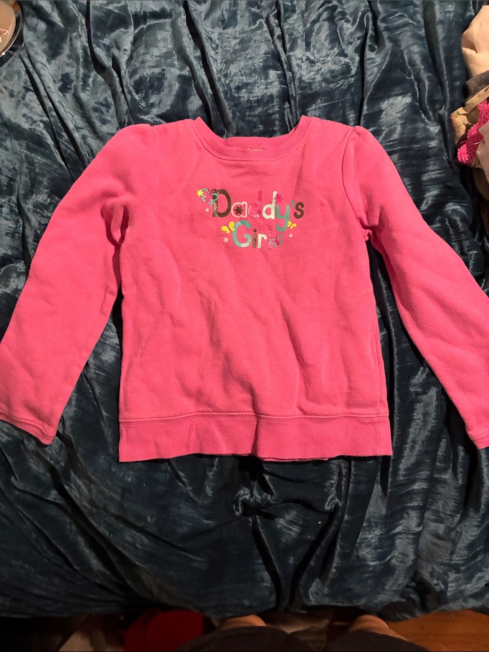 jumping beans Bright Pink "Daddy's Girl" Fleece Sweatshirt